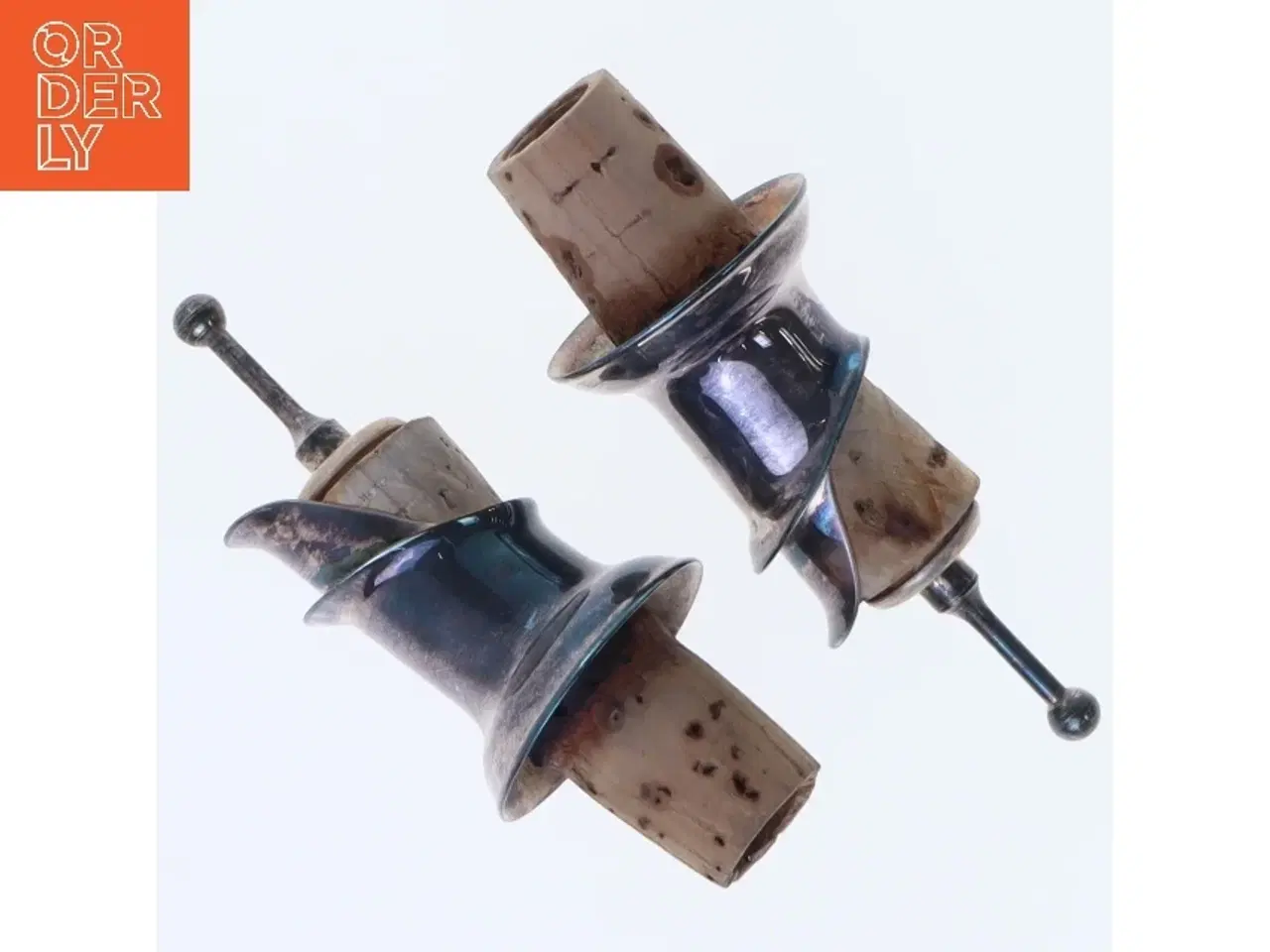 Billede 1 - Sølvfarvede vinpropper (str. 8,5 cm)