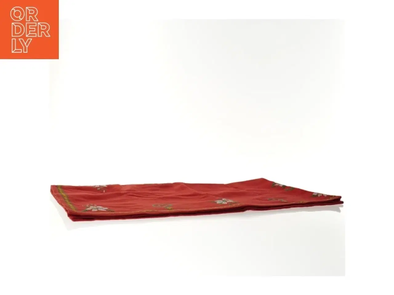 Billede 4 - Broderet dug, juledug (str. 67 x 143 cm)