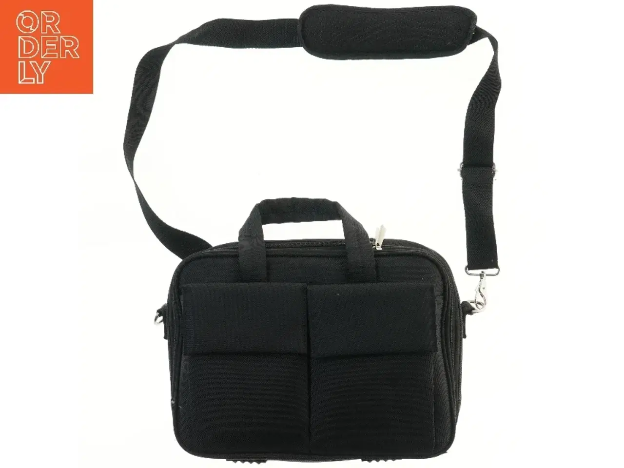 Billede 1 - Sort skuldertaske til laptop (str. 36x27 cm)