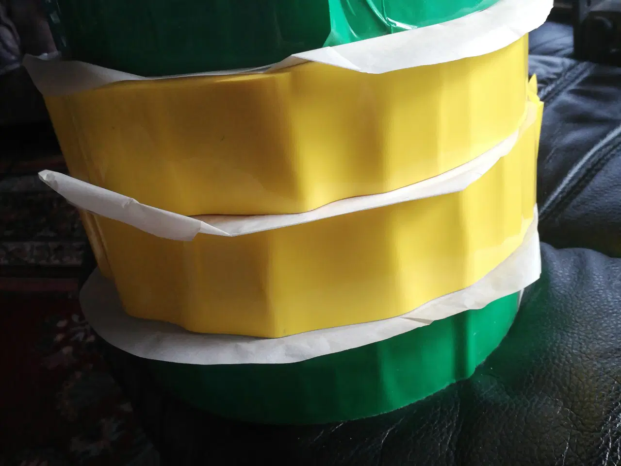 Billede 2 - Tape til markering - grøn og gul