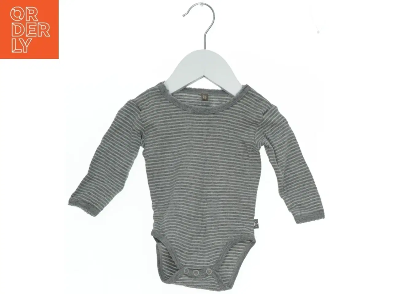 Billede 1 - Langærmet body med striber (str. 62)