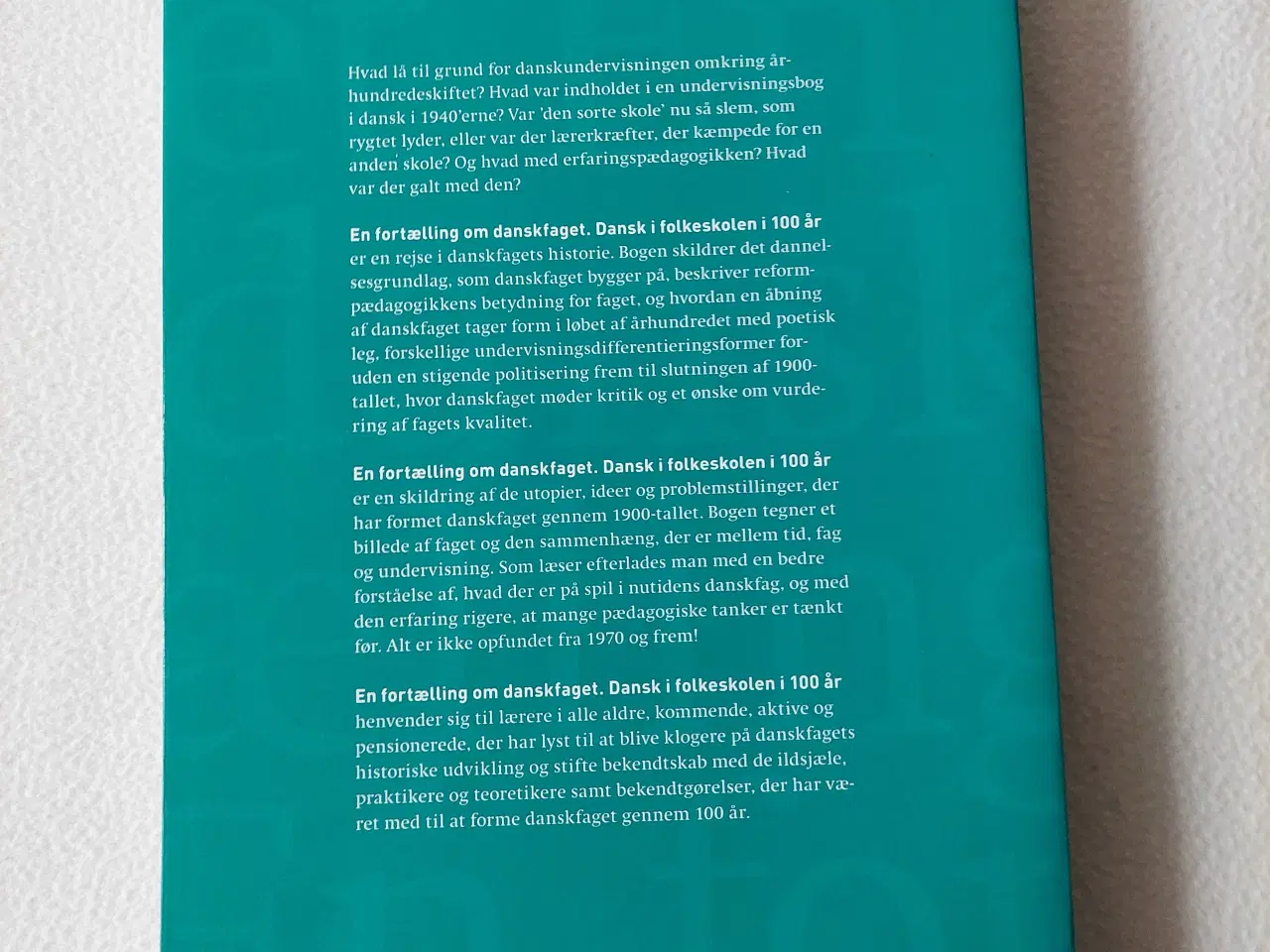 Billede 2 - EN FORTÆLLING OM DANSKFAGET