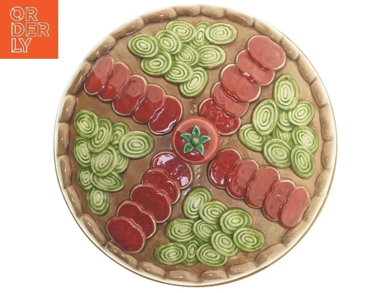 Billede 1 - Keramisk fad med låg (str. Ø 28 cm)