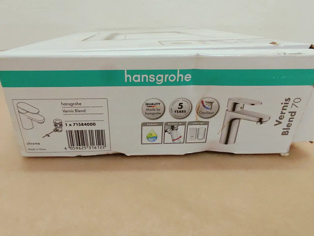Billede 2 - Vandhane Hansgrohe Vernis Blend med bundventil . U