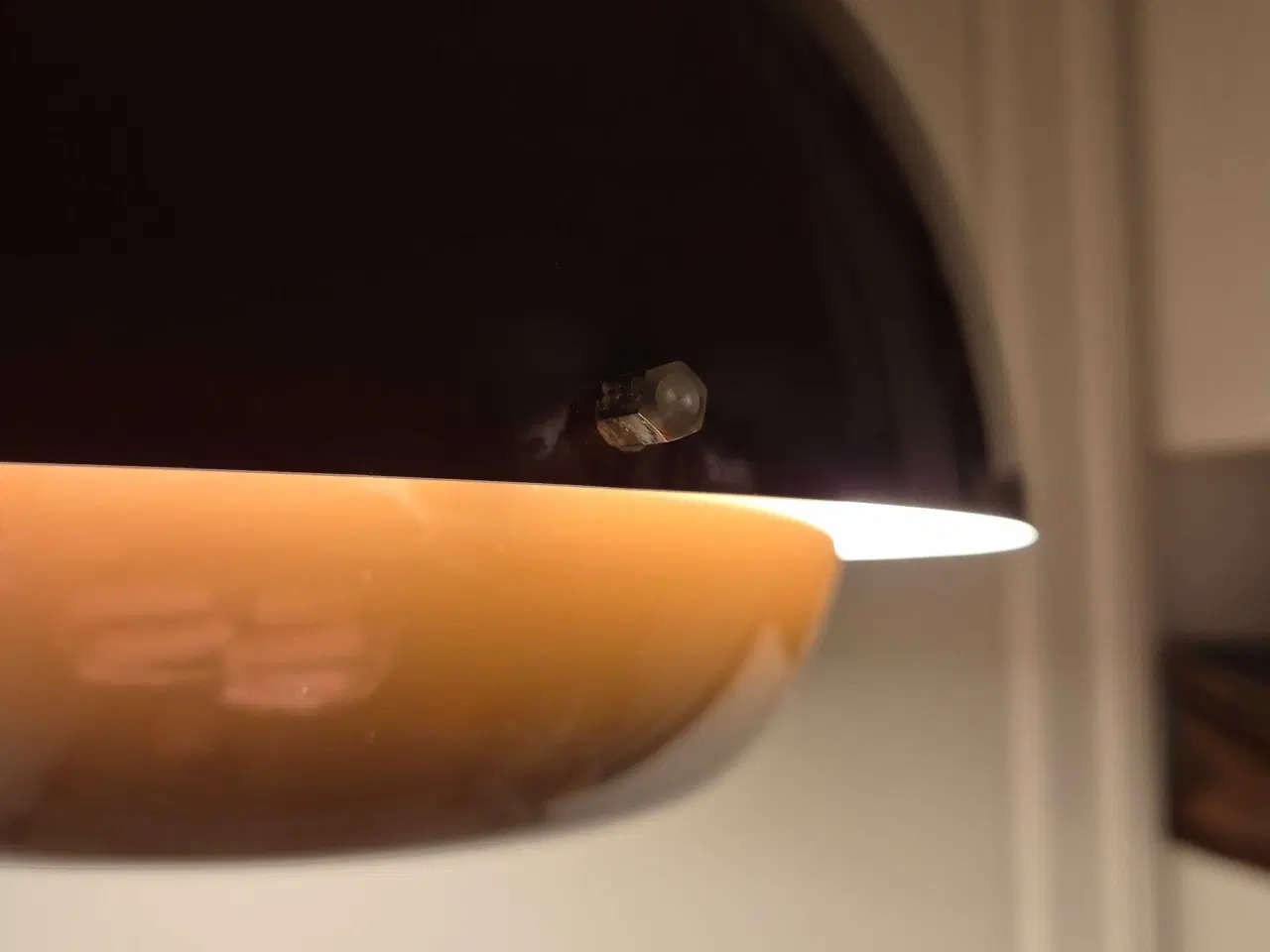 Billede 6 - Brun retrolampe med flot lyseffekt 