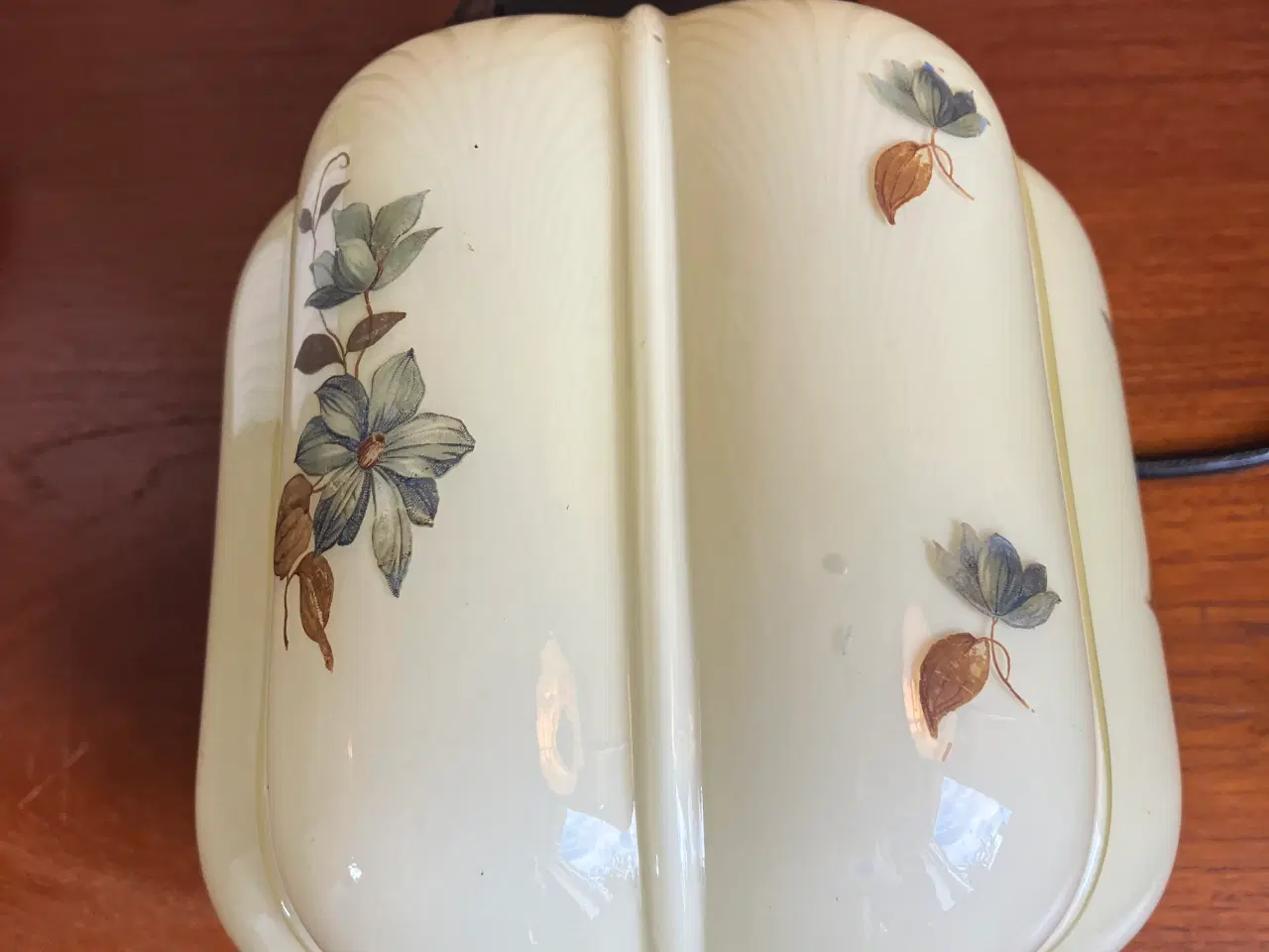 Billede 4 - Art Deco  loftlampe med cremefarvet glas