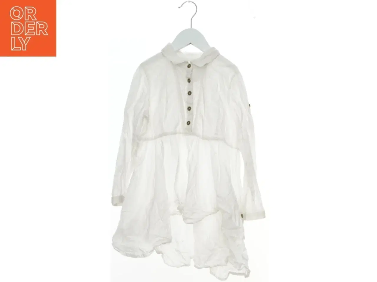 Billede 1 - Hvid skjortekjole fra Y.d (str. 128)