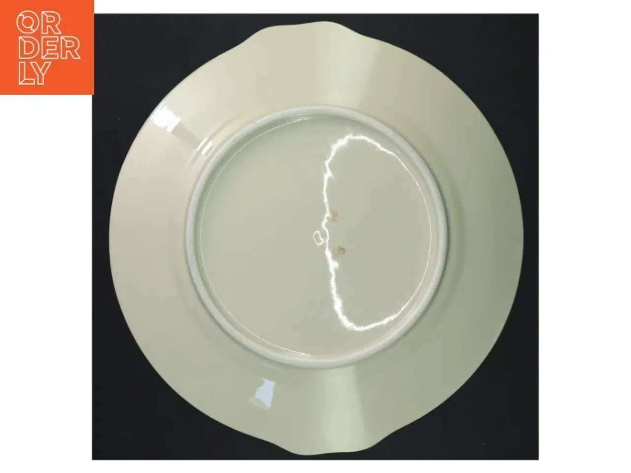 Billede 3 - Porcelain serveringsfad med blomstermønster (str. Ø 27 cm)