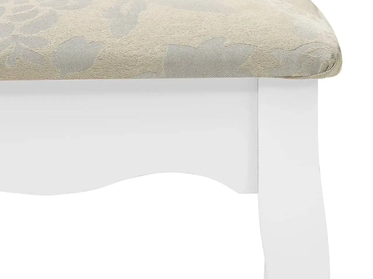 Billede 10 - Sminkebordssæt med taburet 75x69x140 cm kejsertræ hvid