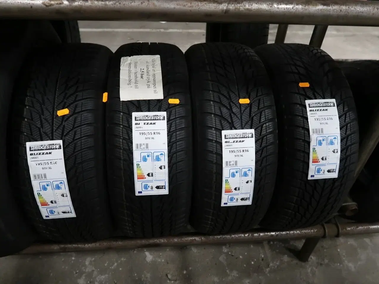 Billede 1 - 4 stk. dæk BRIDGESTONE 195/55R16 91V XL