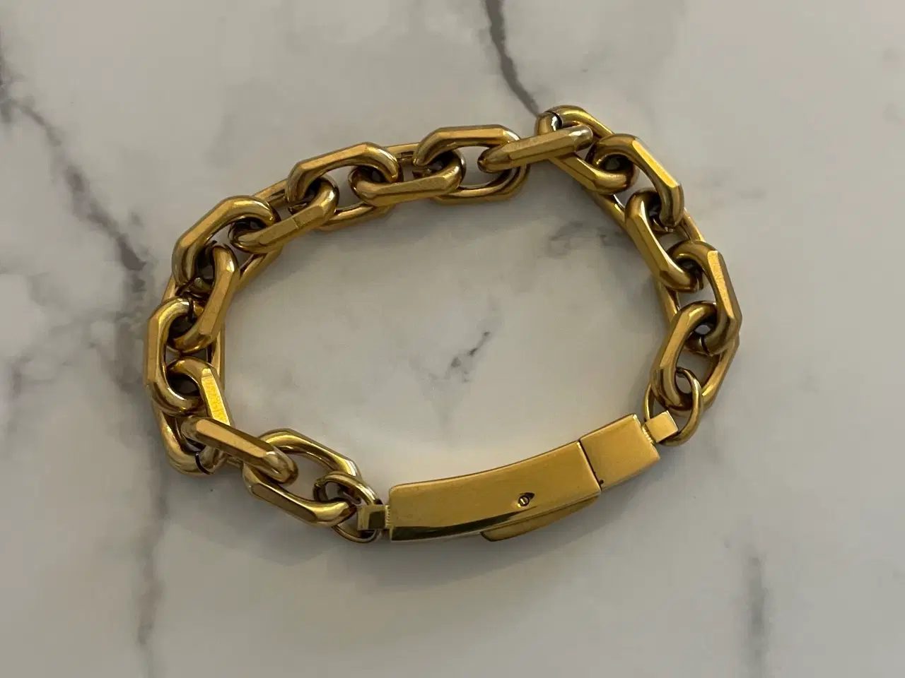 Billede 1 - 8mm 14kt goldfilled anker armbånd 