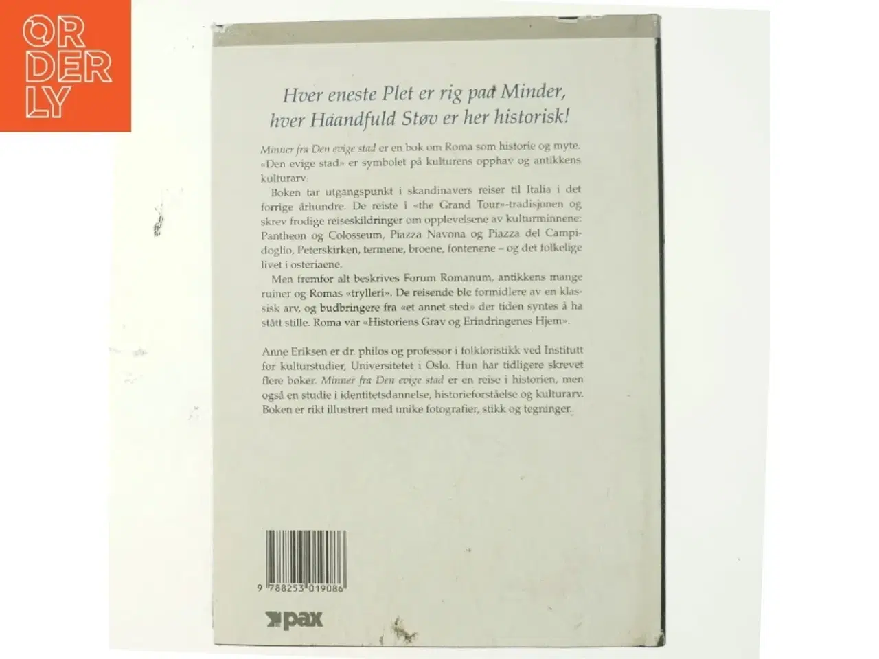 Billede 3 - Minner fra den evige stad : Skandinavers reiser til Roma 1850-1900 af Anne Eriksen (Bog)