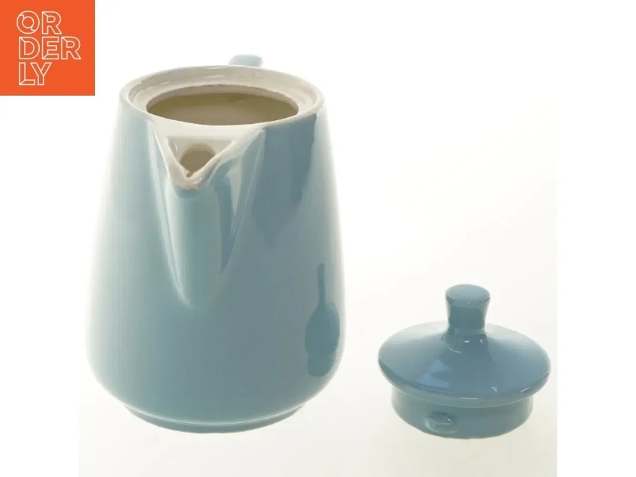 Billede 2 - Blå kaffekande (str. Ø 11,5x17,5 cm)
