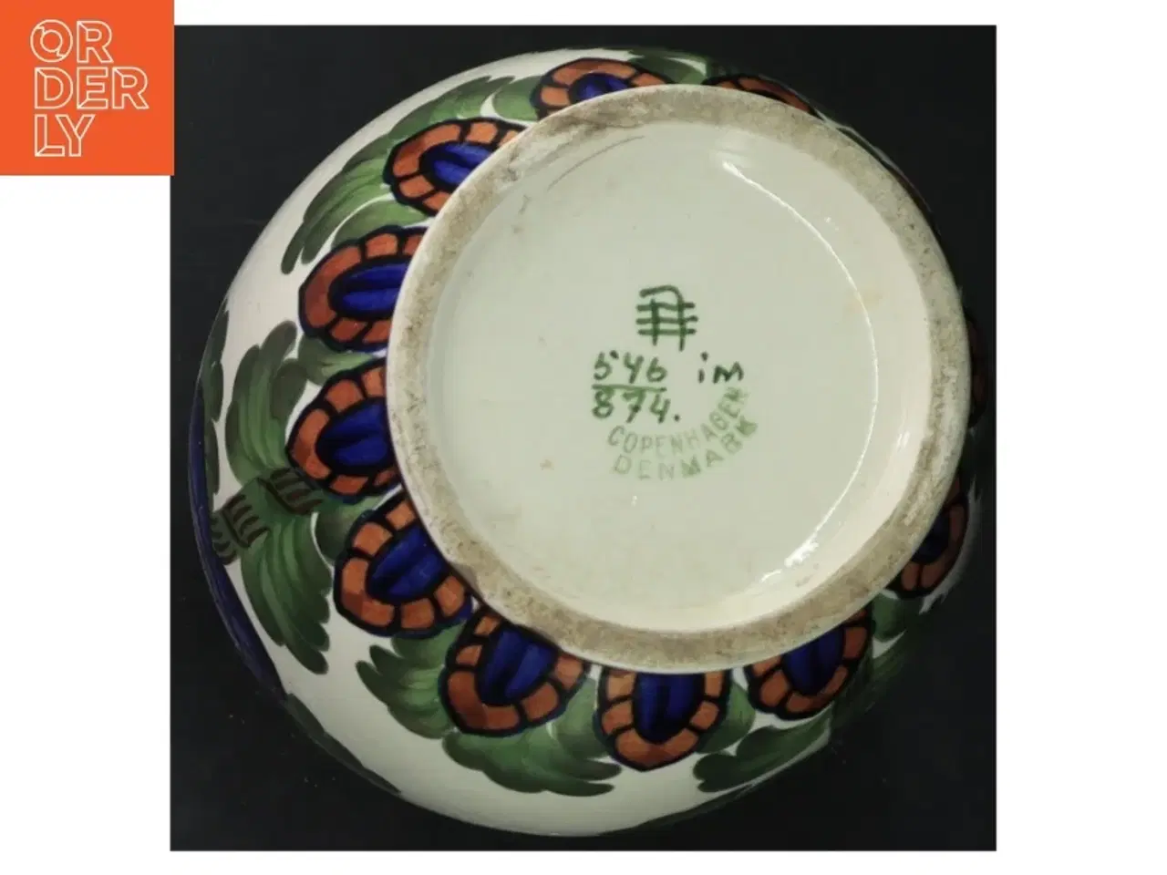 Billede 3 - Aluminia vase 546 874 fra Copenhagen Denmark Fajance (str. 22 cm)