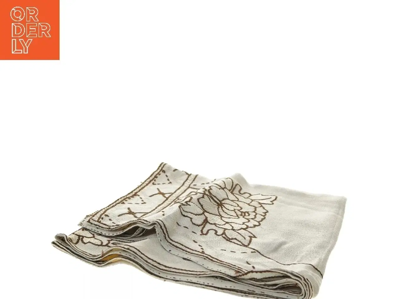 Billede 2 - Broderet dug (str. 70x140 cm)