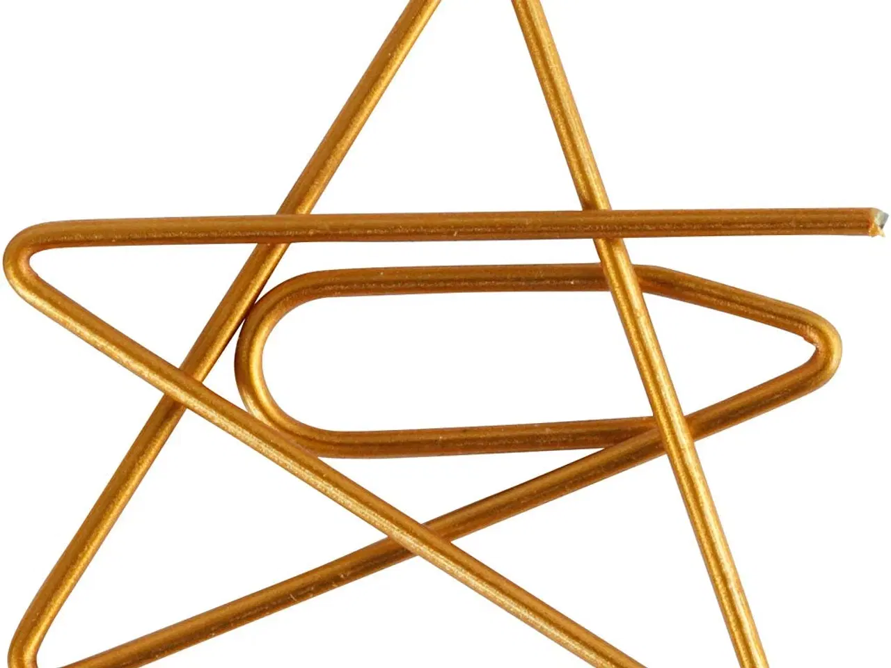 Billede 1 - Klips, stjerne, str. 30x30 mm, guld, 6stk./ 1 pk.