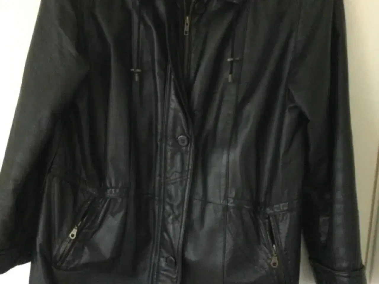 Billede 2 - Læder 3/4 jakke/frakke