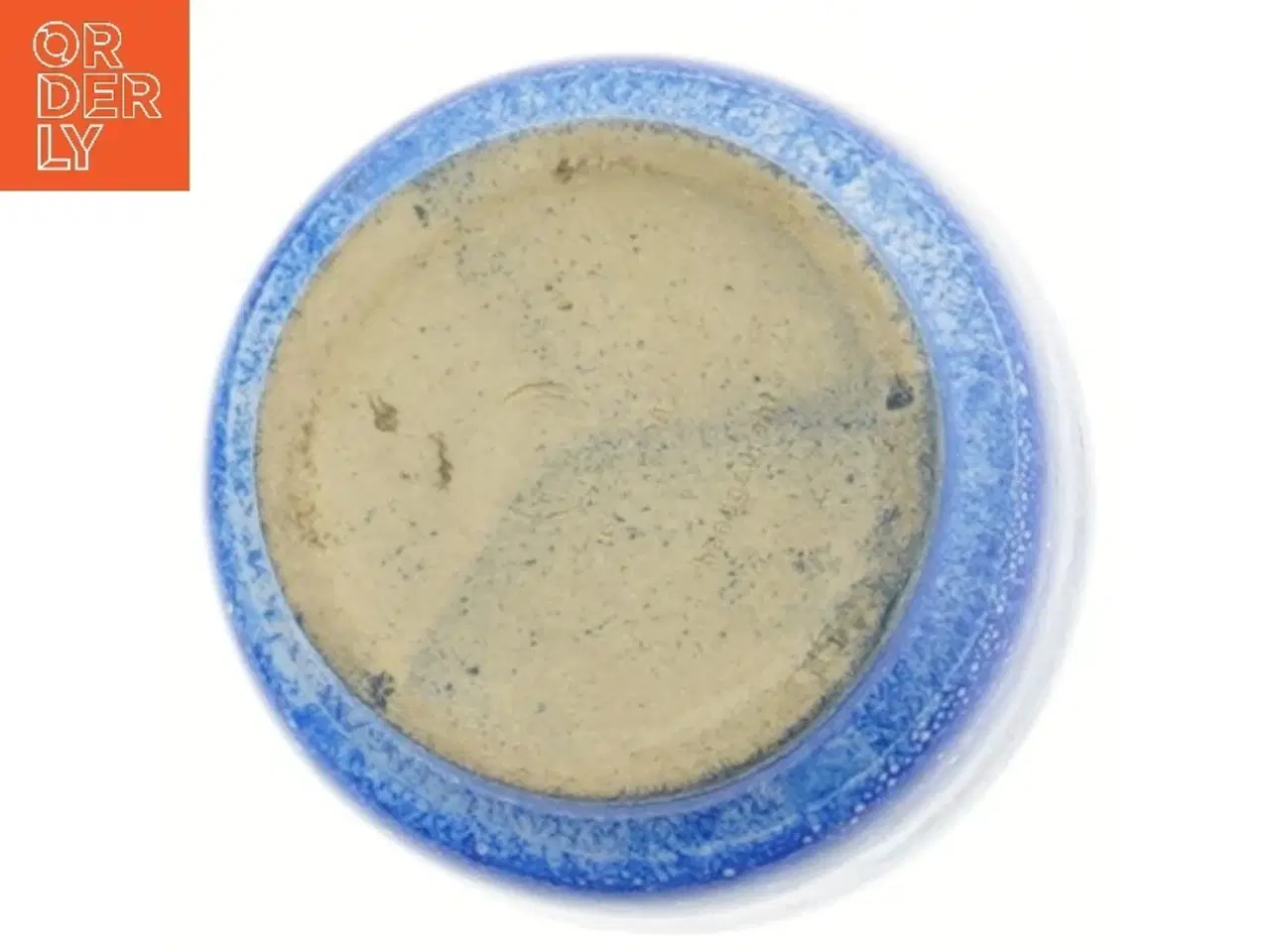 Billede 3 - Blå keramikvase (str. 15x9 cm)