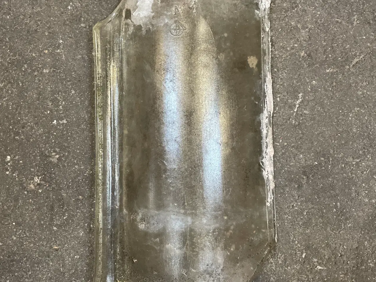 Billede 2 - Vingetagsten i glas, 240x8x380 mm, klar