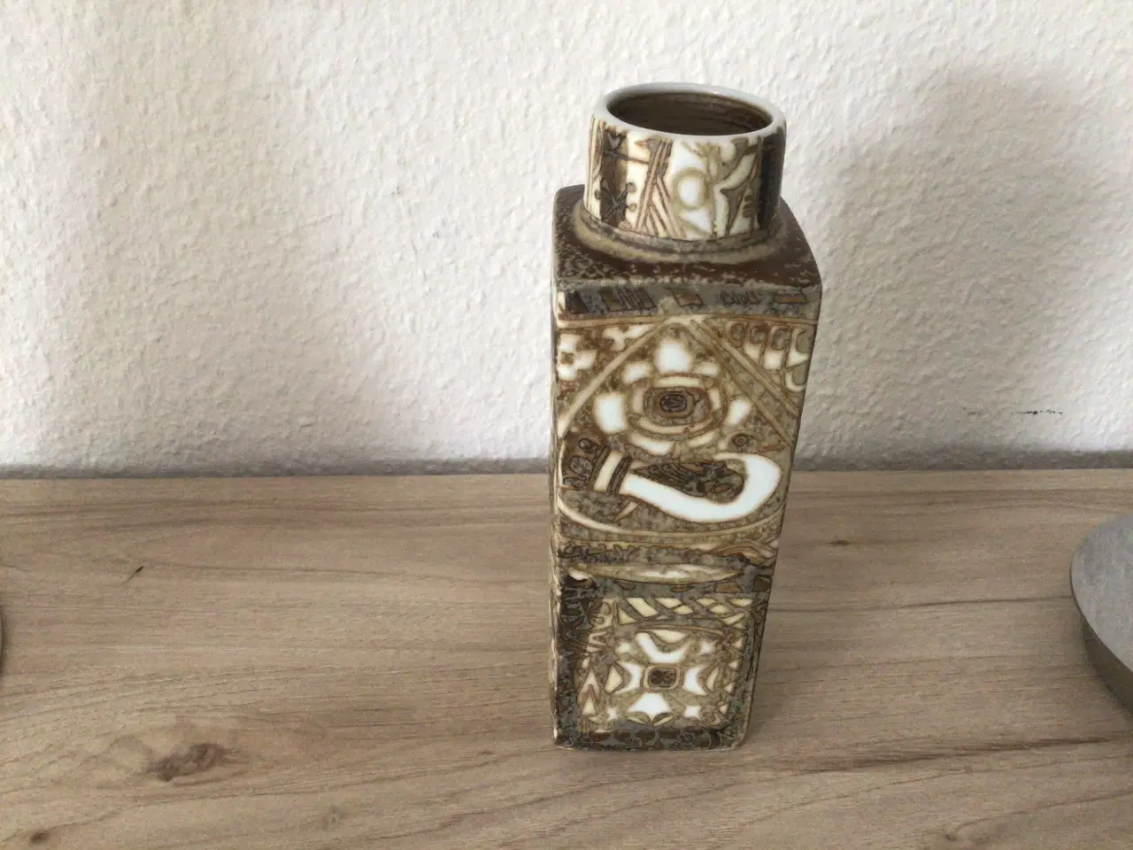 Billede 1 - Royal Copenhagen Baca fajance vase 18 cm