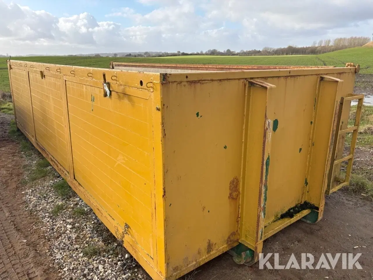 Billede 2 - Wirehejs contianer med sidetip.