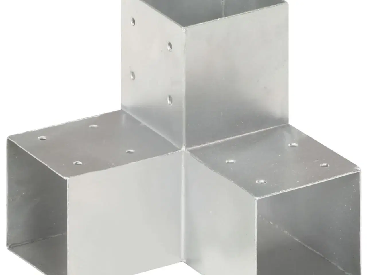 Billede 3 - Stolpebeslag Y-form 4 stk. 91x91 mm galvaniseret metal