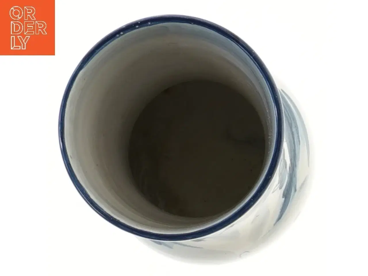 Billede 2 - Blå og hvid vase (str. 21 cm)