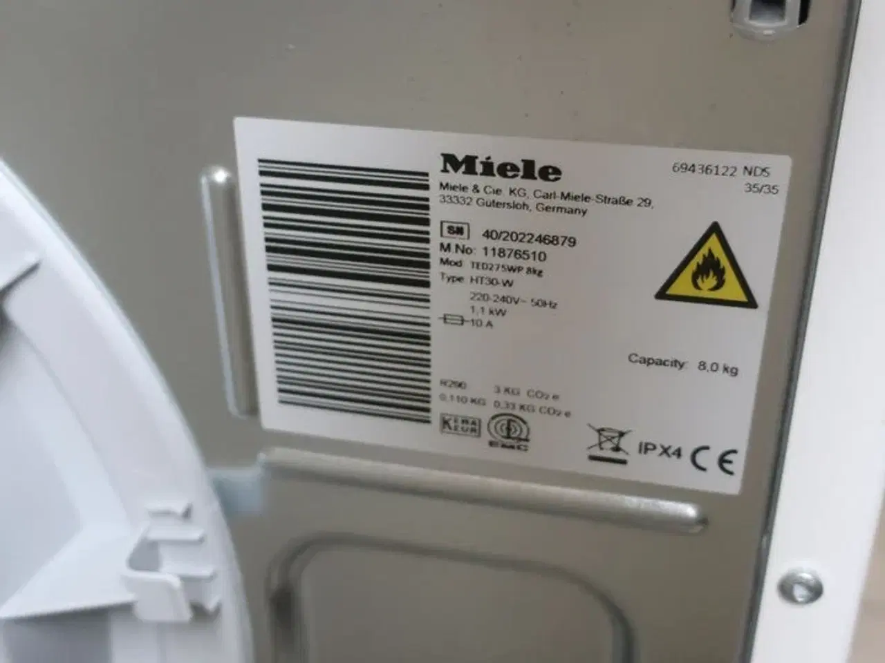 Billede 8 - Vaske/tørremaskine MIELE T1 Excellence