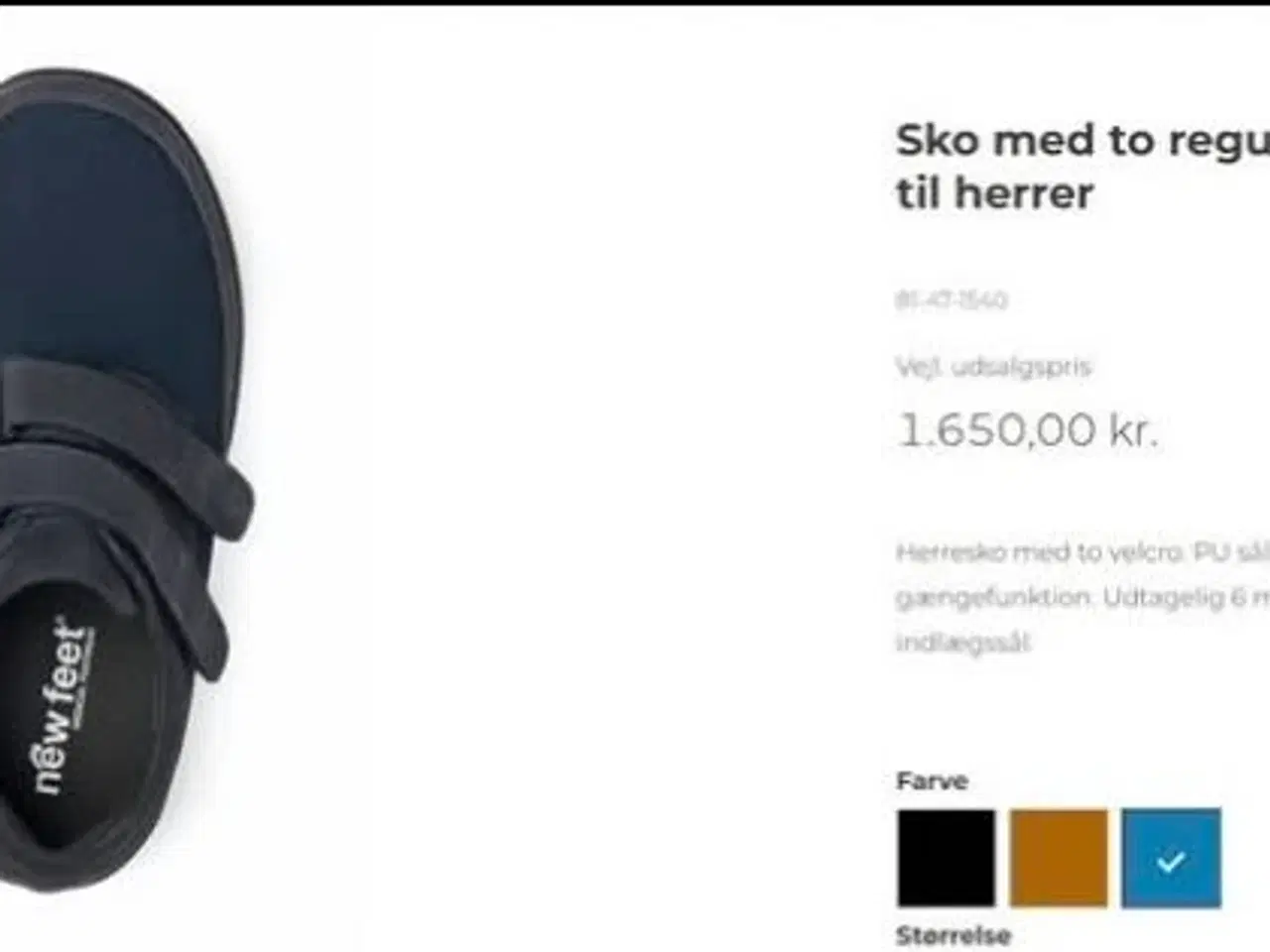 Billede 5 - Sko i blå fra New Feet