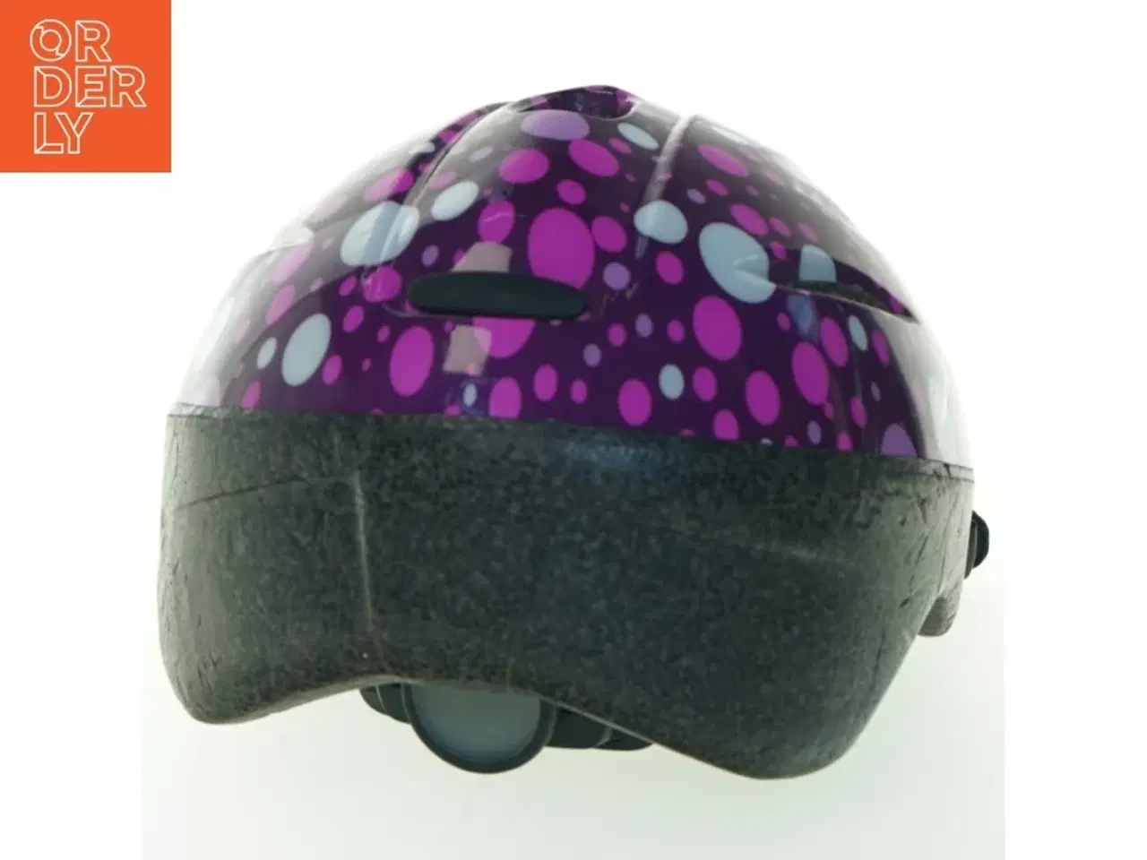 Billede 2 - Cykelhjelm til barn med prikker (str. 25 cm)