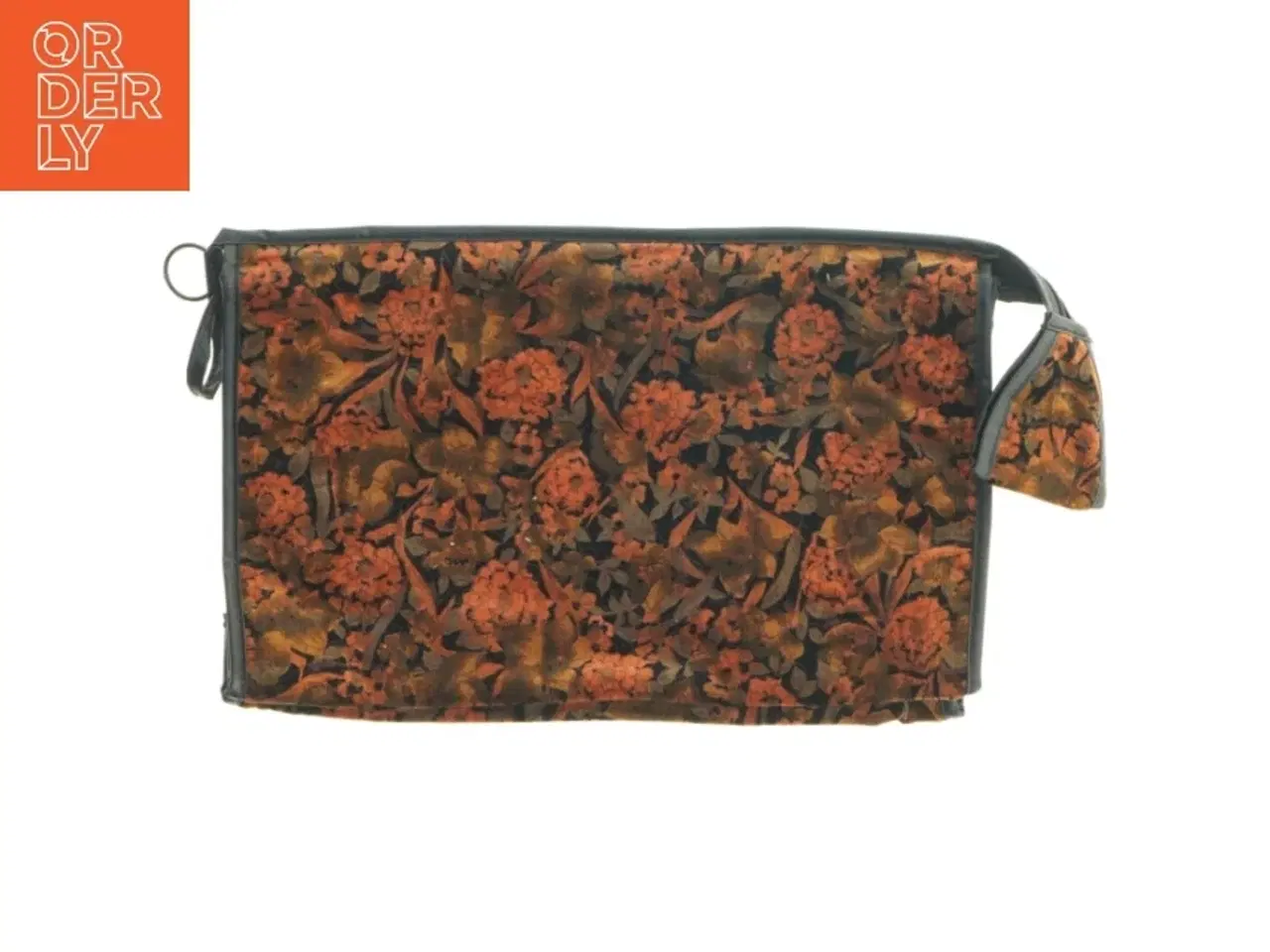 Billede 2 - Blomstret clutch taske (str. 30,5x19,5 cm)