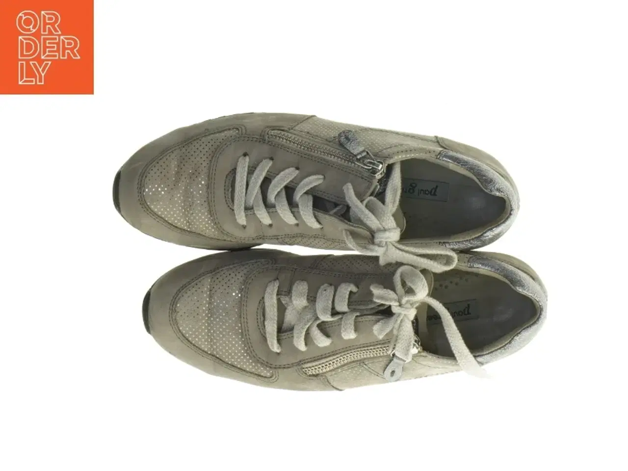 Billede 5 - Grå sneakers med lynlås fra Paul Green (str. 37 )