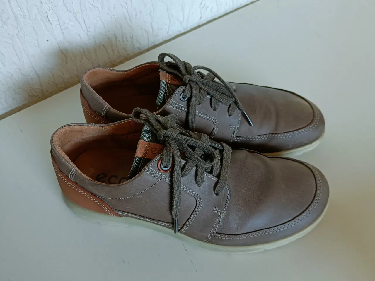 Billede 1 - Ecco brun læder sko 41str 
