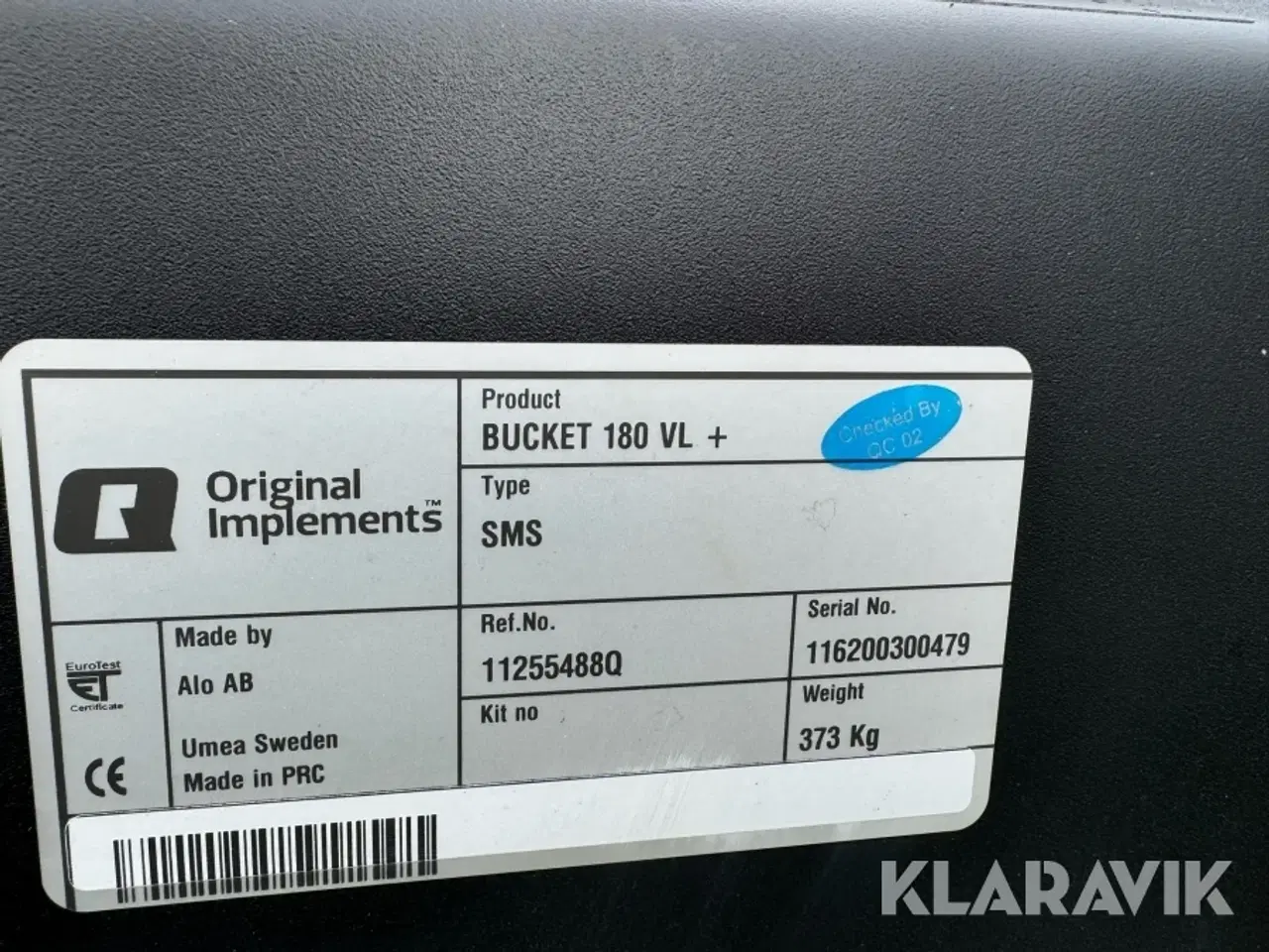 Billede 7 - Skovl Bucket 180 VL +