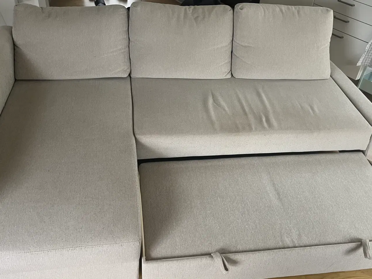 Billede 2 - Sovesofa med chaiselong og opbevaring