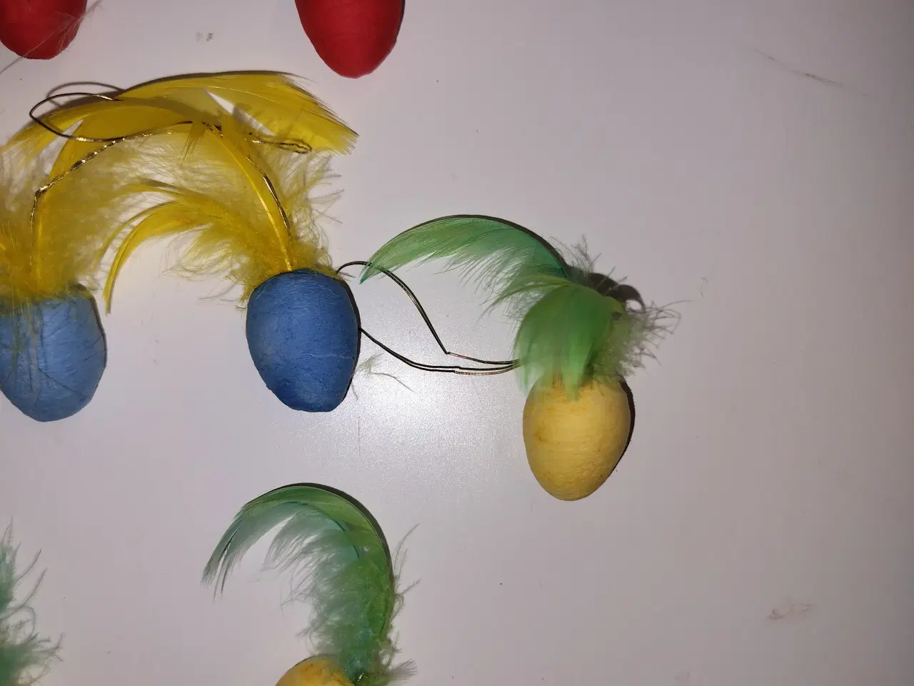 Billede 2 - Påskeæg retro med fjer