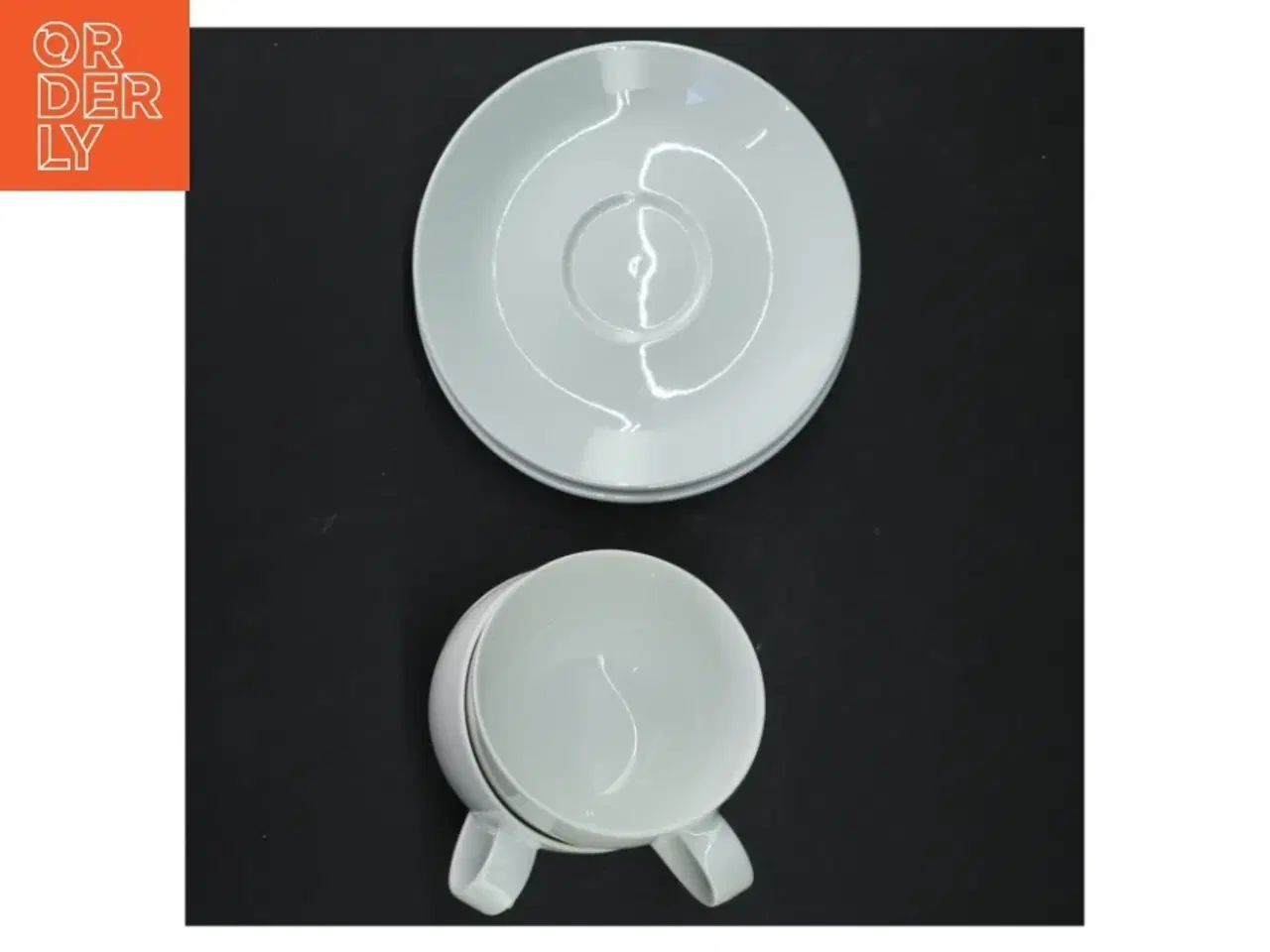 Billede 3 - Kaffekop med underkop (str. 6 x 13,5. cm)