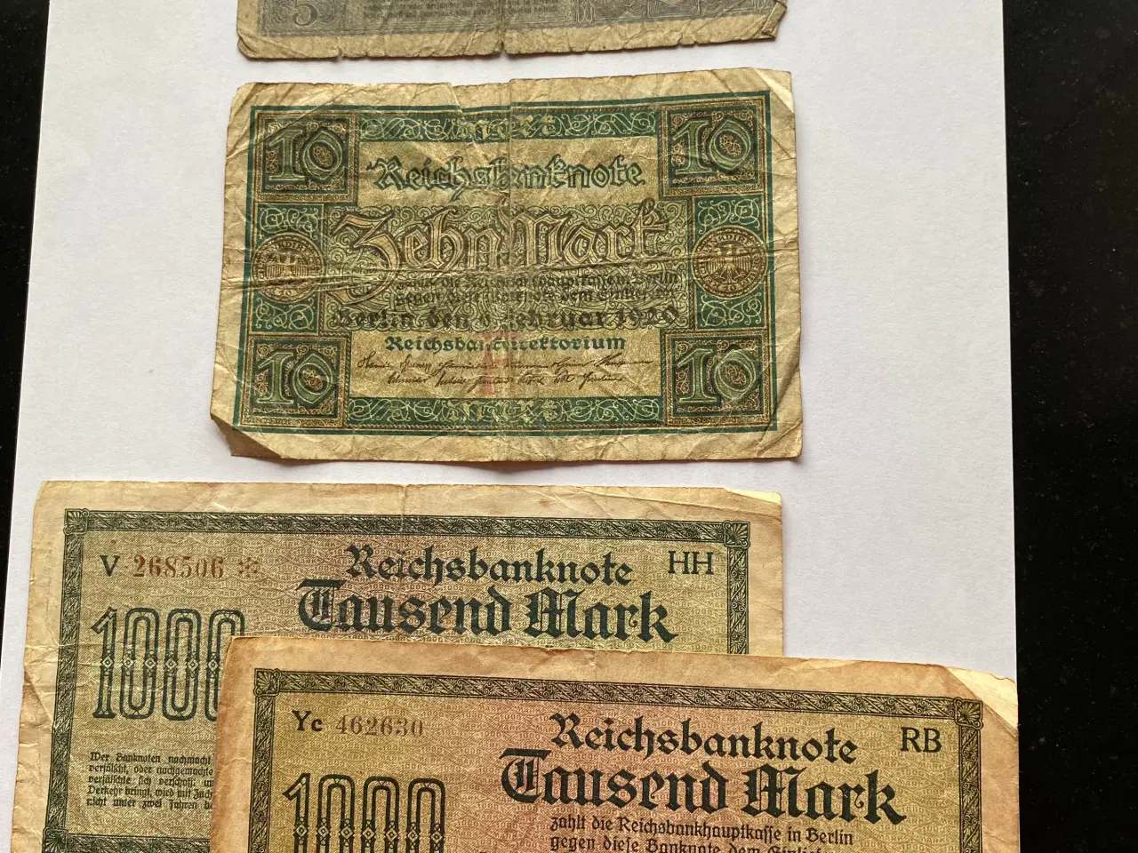 Billede 6 - Reichsbanknote - forskellige sedler