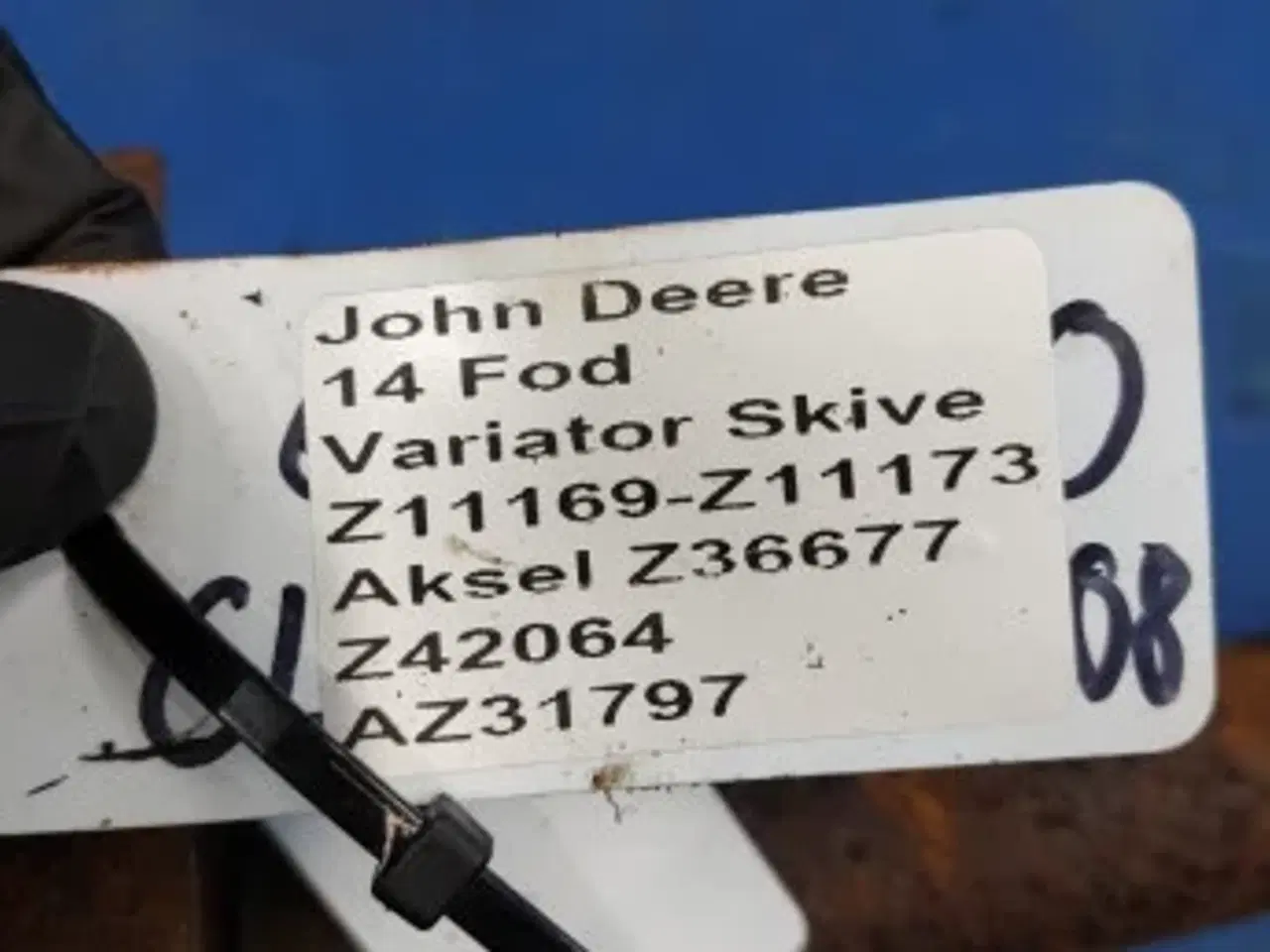 Billede 2 - John Deere 1000 14 Fod V-skive og aksel Z11169