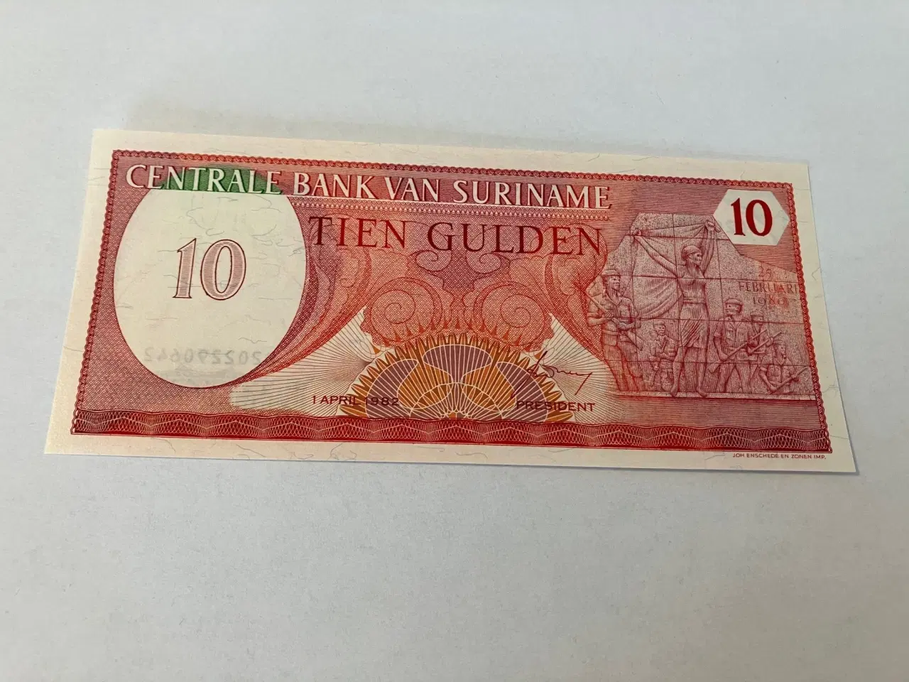 Billede 1 - 10 Gulden Suriname 1982