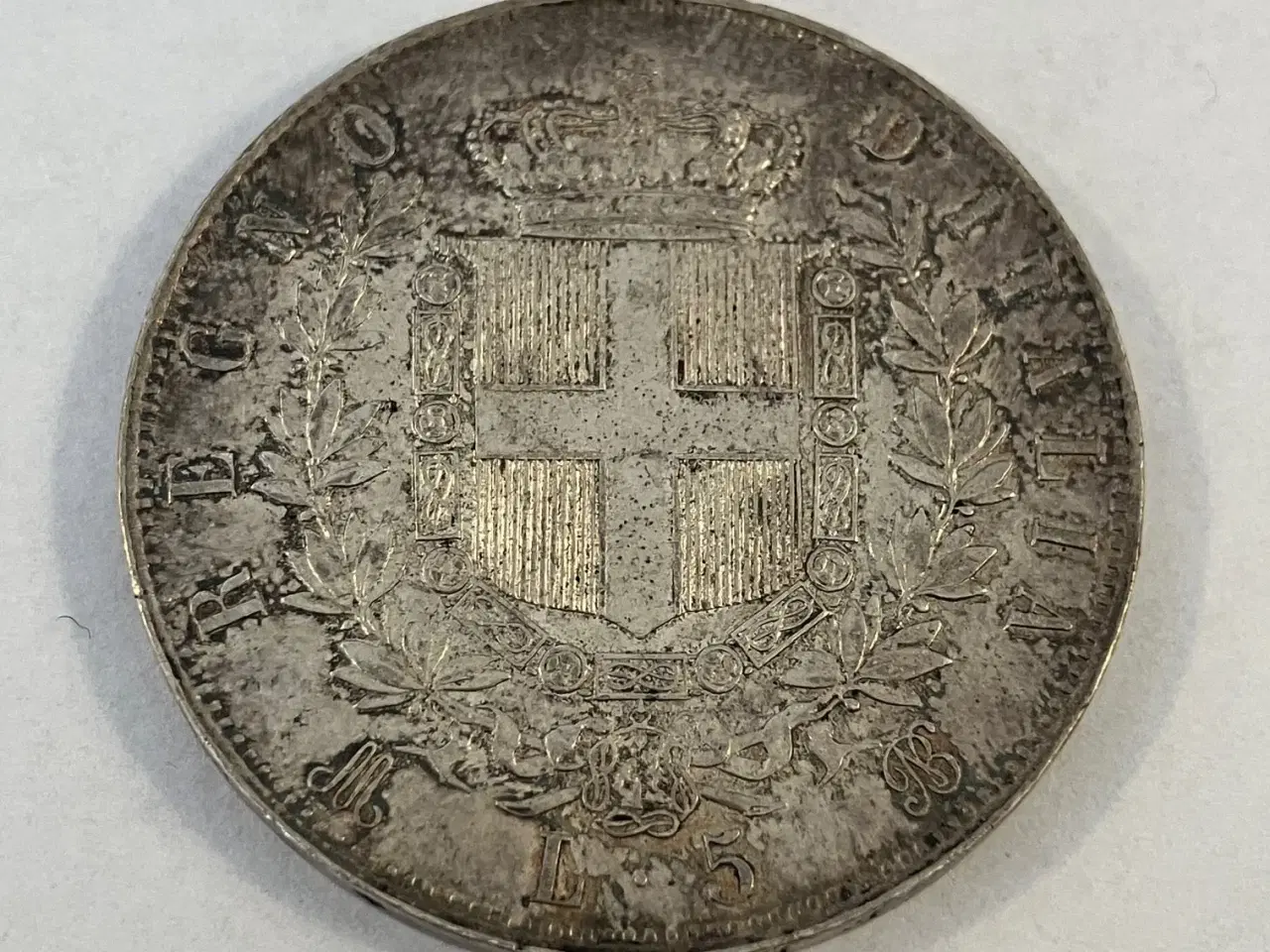 Billede 2 - 5 Lire 1874 M BN Italy
