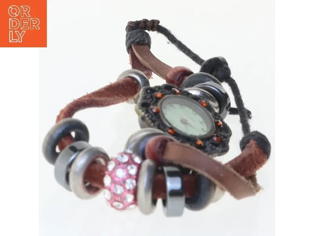 Billede 2 - Armbåndsur med læderrem fra Cluci (str. 13 cm)