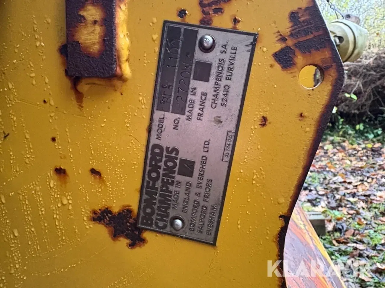 Billede 8 - Slagleklipper Bomford Champenois S.A. BTG 1100