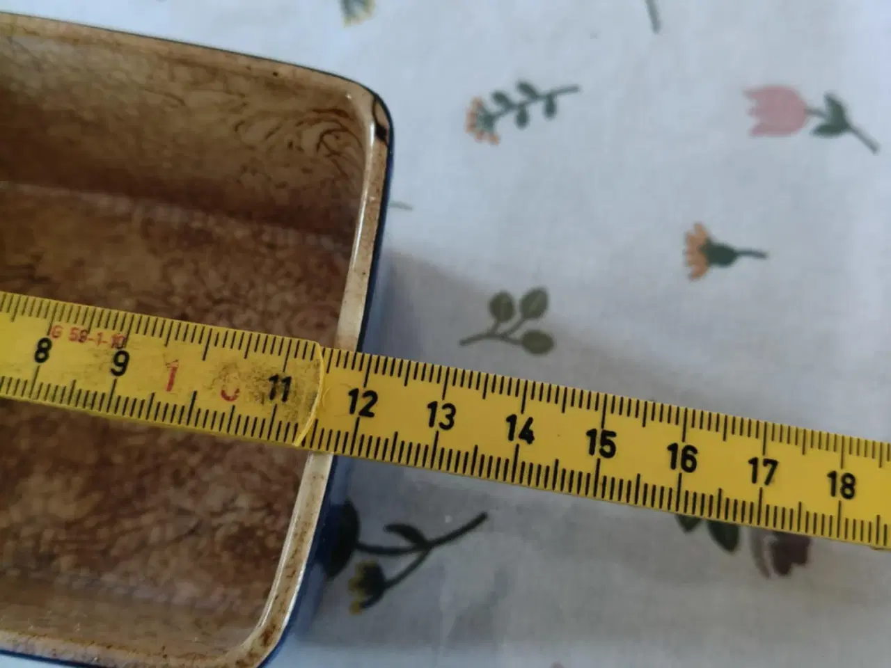 Billede 6 - aluminia krukke i fede farver men med  Krakelering