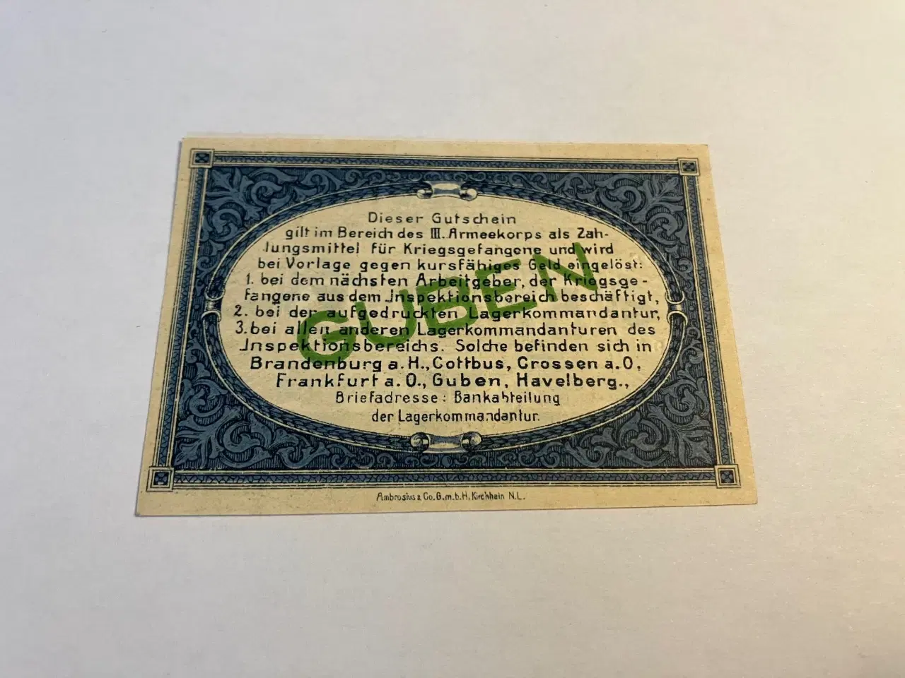 Billede 2 - 5 Pfennig 1917