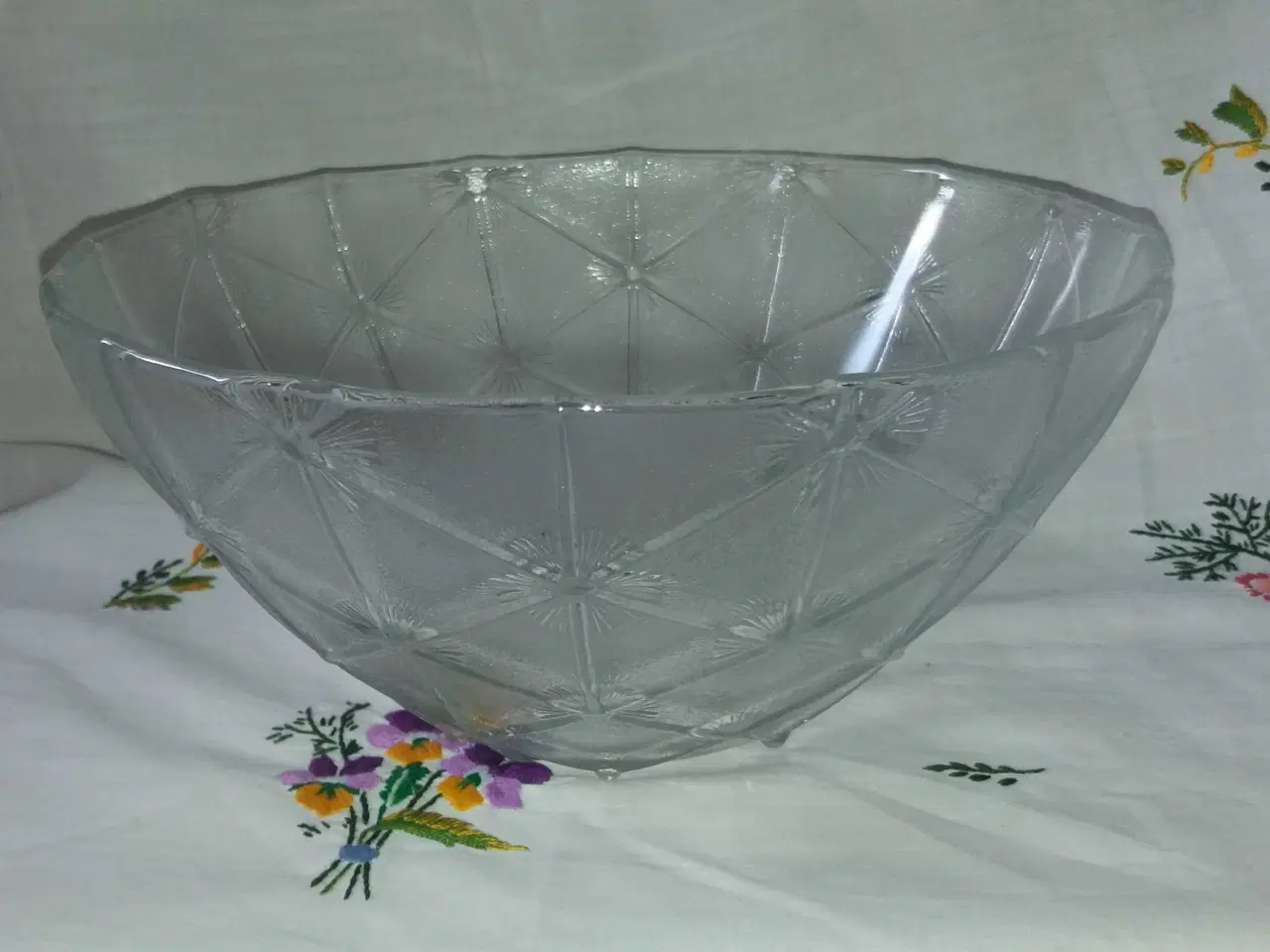 Billede 1 - Gammel glasskål 
