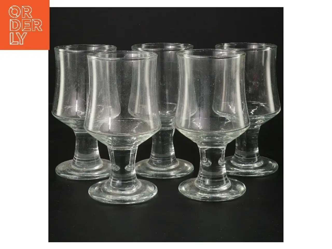 Billede 1 - Sæt med 5 glas (str. 5 styk, 13,5 cm)