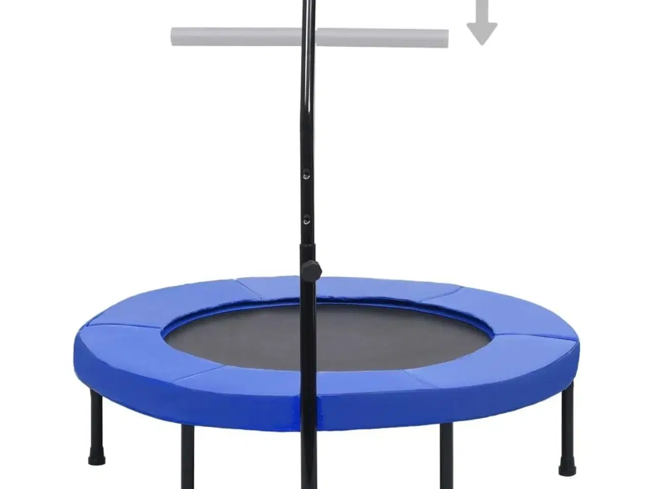 Billede 3 - Fitnesstrampolin med håndtag og sikkerhedspude 102 cm
