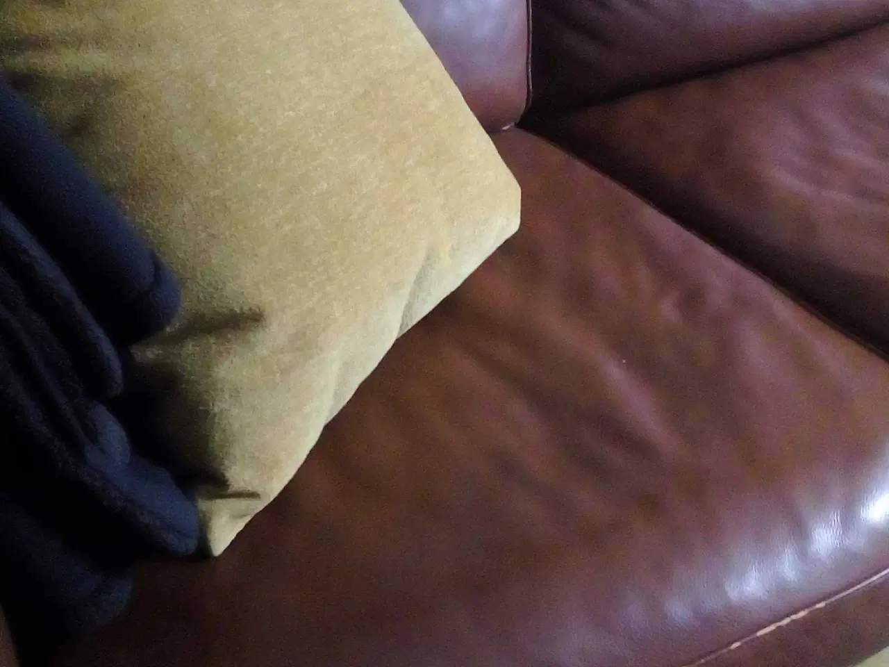 Billede 2 - Lækker lædersofa