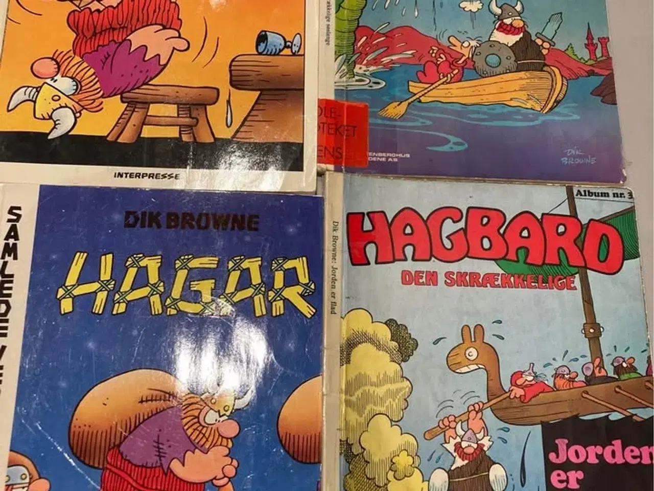 Billede 1 -  4 stk. Hagar tegneserie